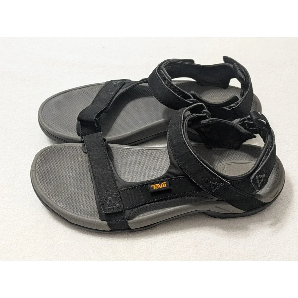 Teva Meacham Hiking Sandals Men's Black Open Toe Size 12